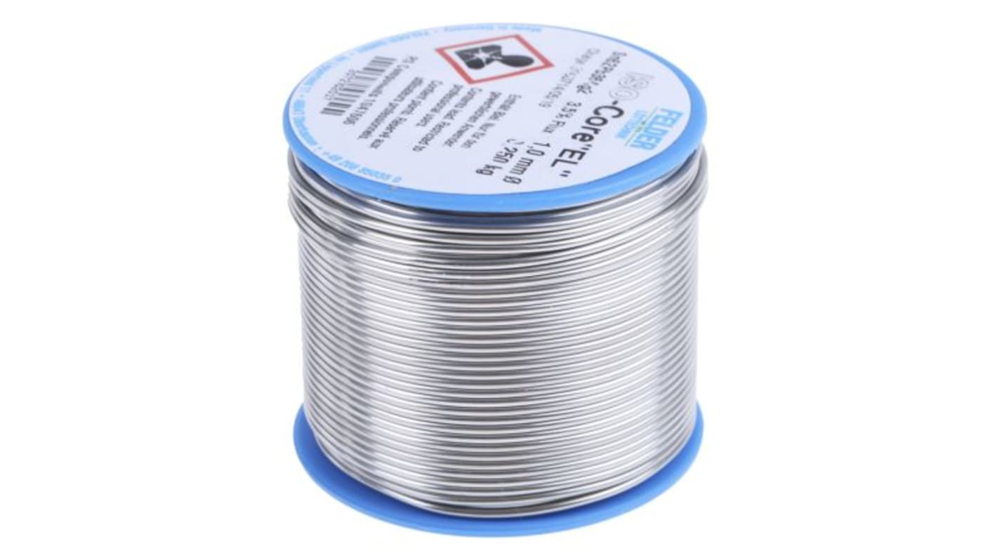 Felder Lottechnik Wire, 1mm Lead solder, 179°C Melting Point