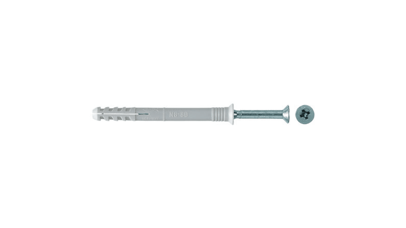 Fischer Fixings Frame Fixings 50358, fixing hole diameter 8mm, length 80mm