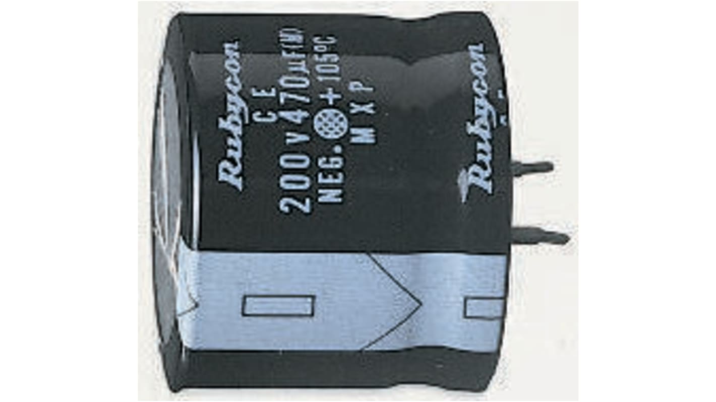 Rubycon 470μF Aluminium Electrolytic Capacitor 400V dc, Snap-In - 400MXG470MSN35X35