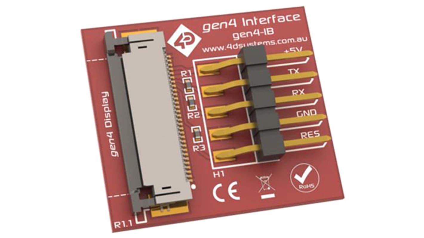 4D Systems Interface Board for gen4 Intelligent Display Modules