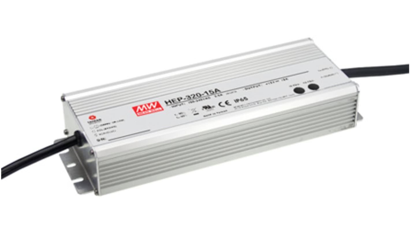 Alimentatore switching integrato MEAN WELL HEP-320-48, 321.6W, ingresso 127 → 431 V dc, 90 → 305 V ac,