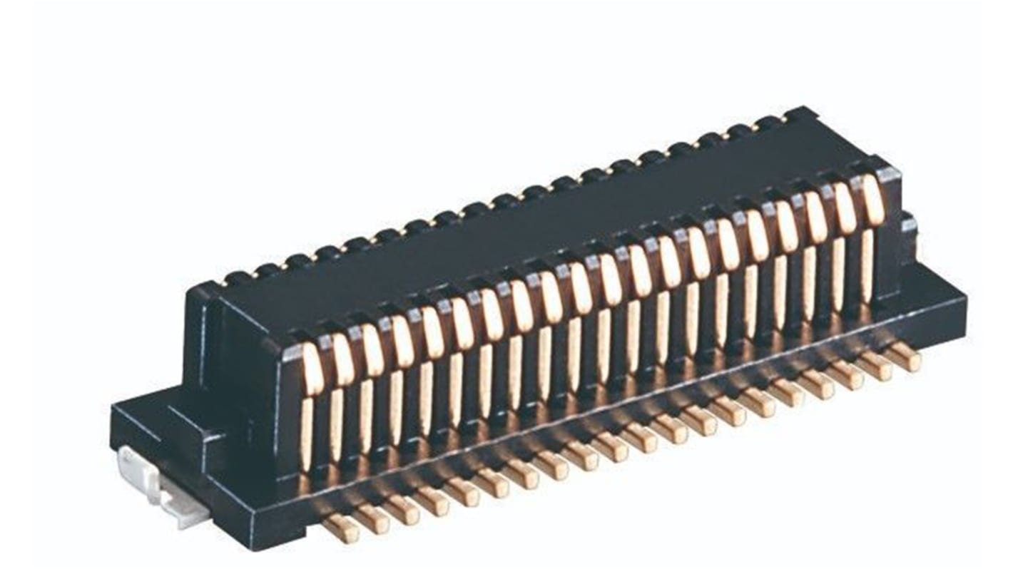 Gniazdo PCB 20 -pinowe 2 -rzędowe raster: 0.5mm typu płytka – płytka Proste SMD