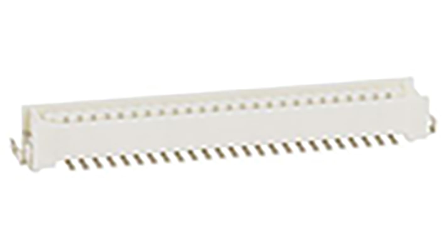 Hirose 51p双排排针 直向板对板连接器, 1.0mm间距, 500.0mA, 150.0 V, SMT安装, DF9系列