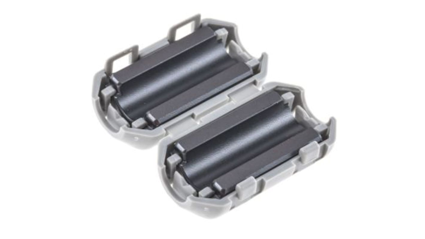 Nucleo di ferrite TDK apribile, 50Ω a 25 MHz, Ø int. 9mm