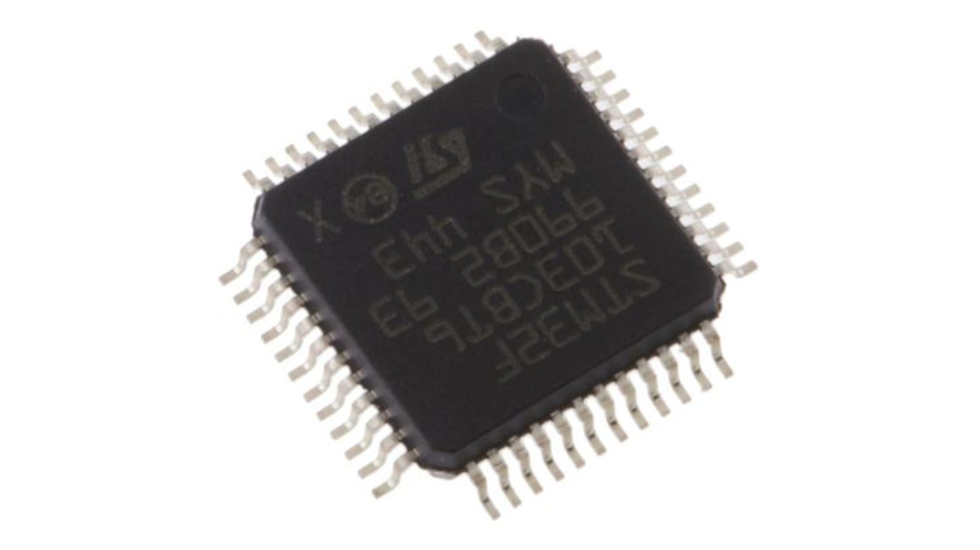 STMicroelectronics STM32F070CBT6, 32bit ARM Cortex M0 Microcontroller, STM32F0, 48MHz, 128 kB Flash, 48-Pin LQFP