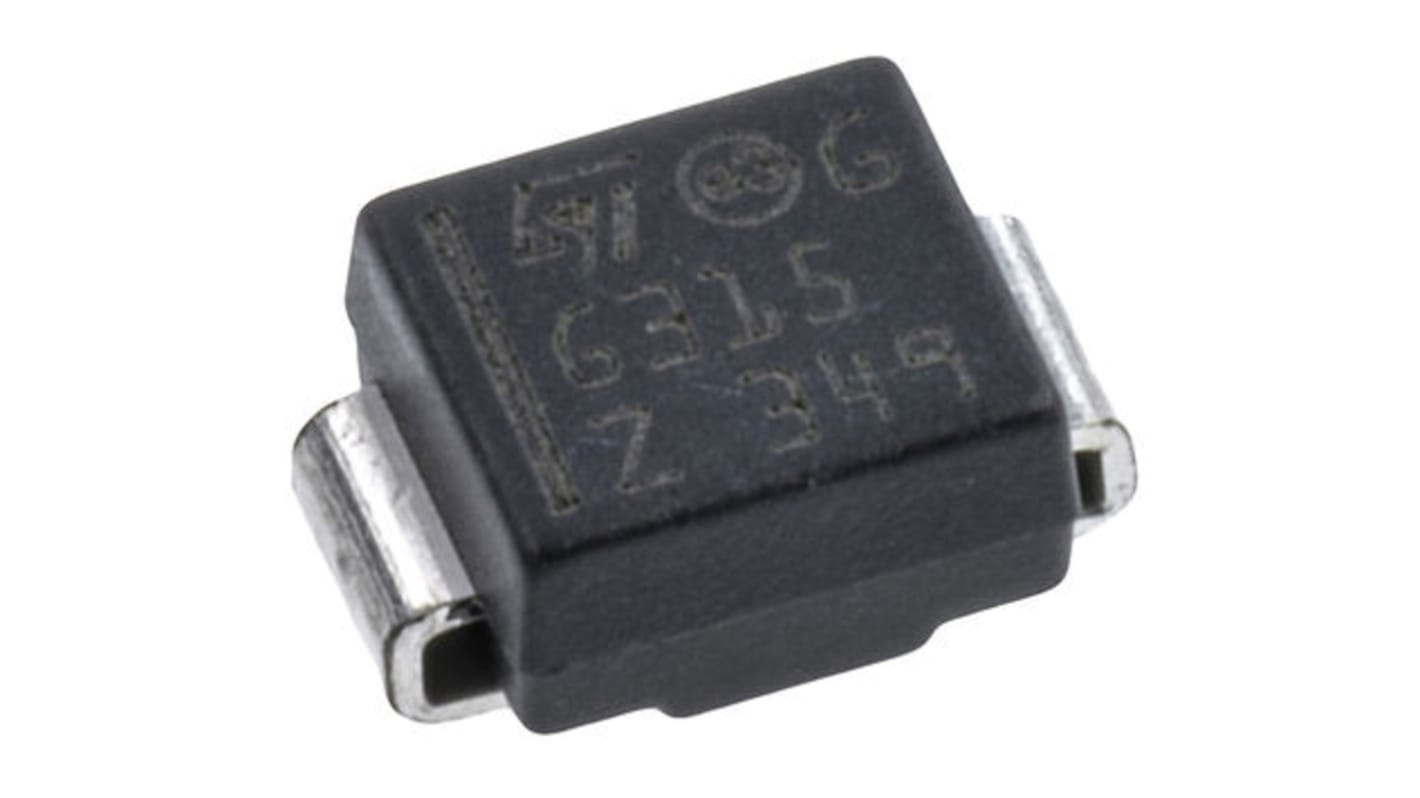 STMicroelectronics SM6T250CAY, Bi-Directional TVS Diode, 600W, 2-Pin DO-214AA