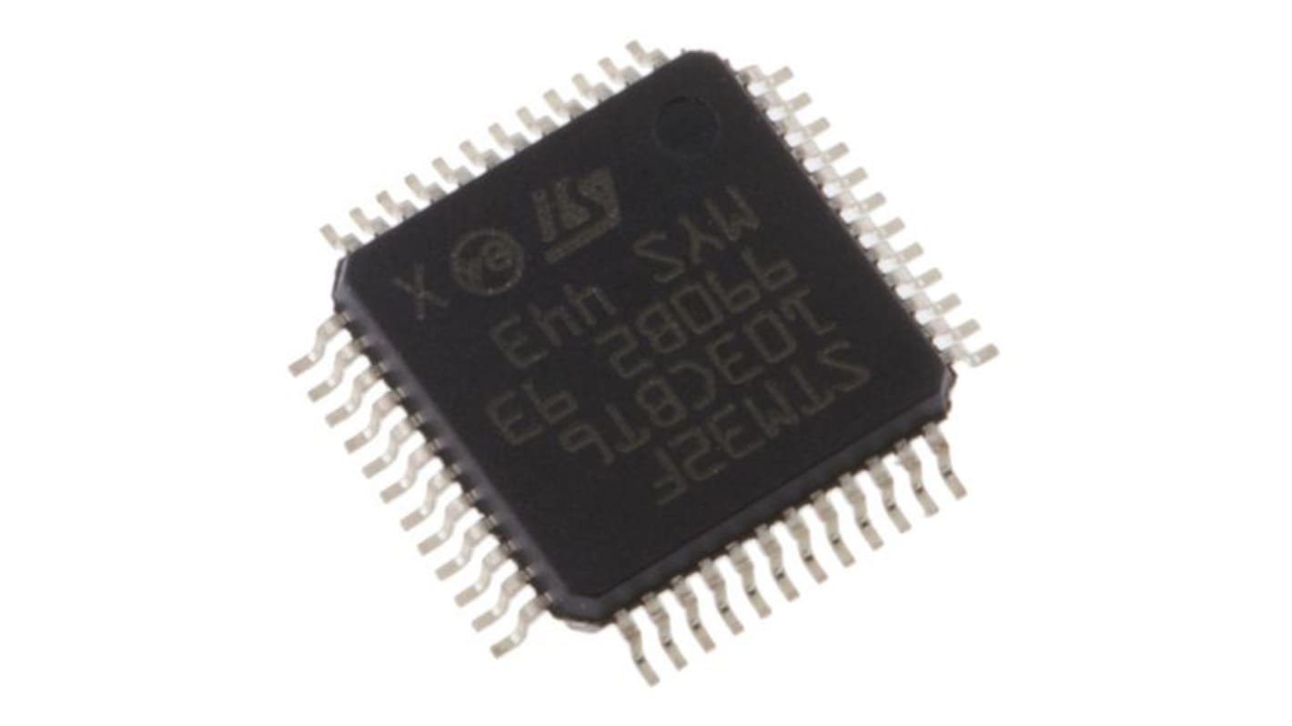 STMicroelectronics STM32L1单片机, ARM Cortex M3内核, 48针, LQFP, 最大32MHz, 256 kB 闪存, 32 kB RAM