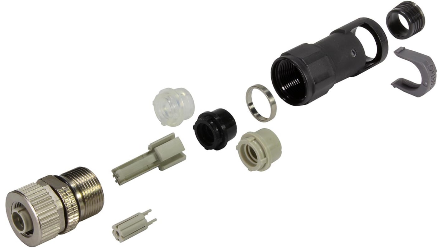 HARTING Circular Connector, 4 Contacts, Cable Mount, M12 Connector, Socket, Female, IP65, IP67