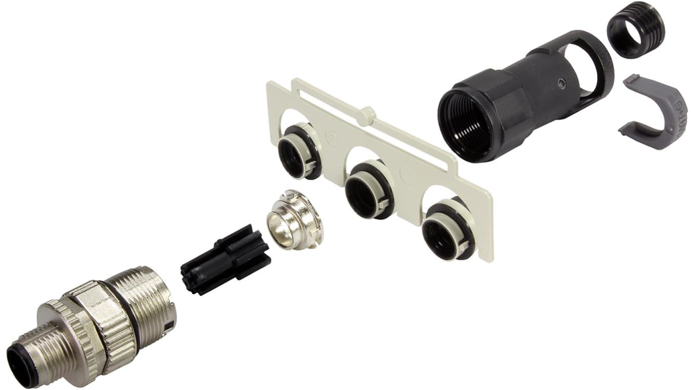 Harting Circular Connector, 5 Contacts, Cable Mount, M12 Connector, Socket, Male, IP65, IP67, M12 Series