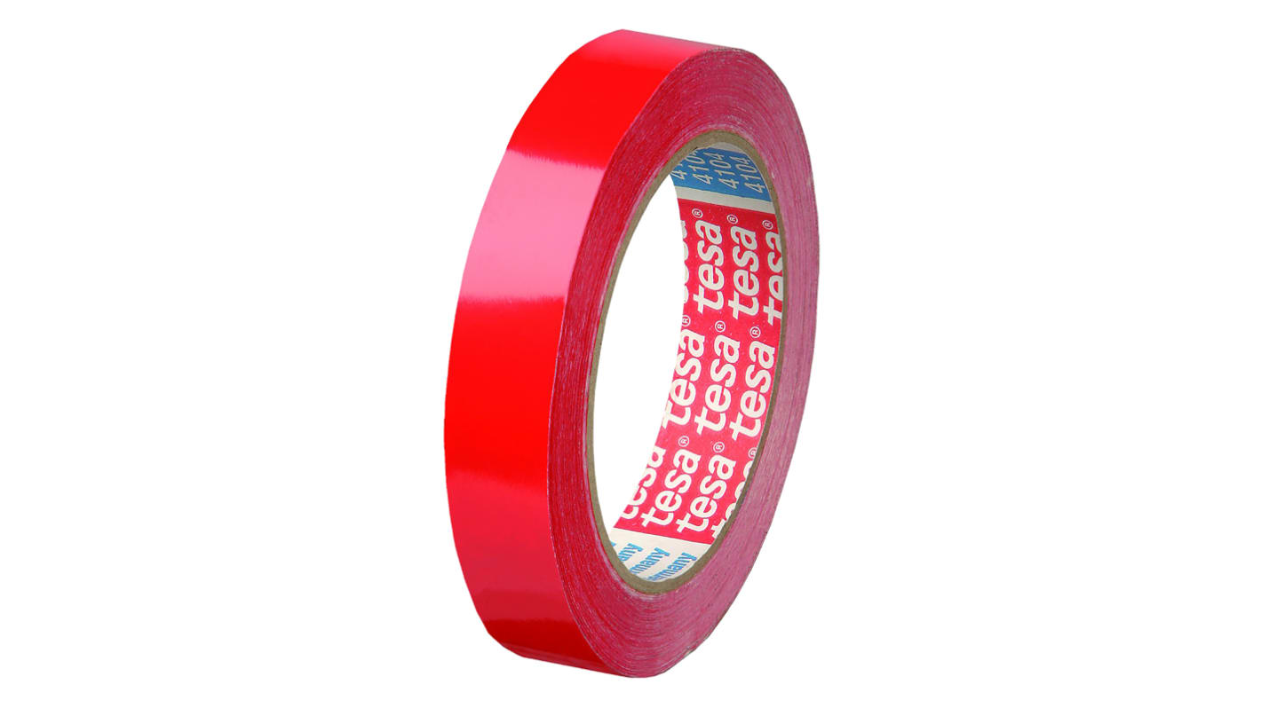 Tesa 4104 Red Packing Tape, 66m x 9mm