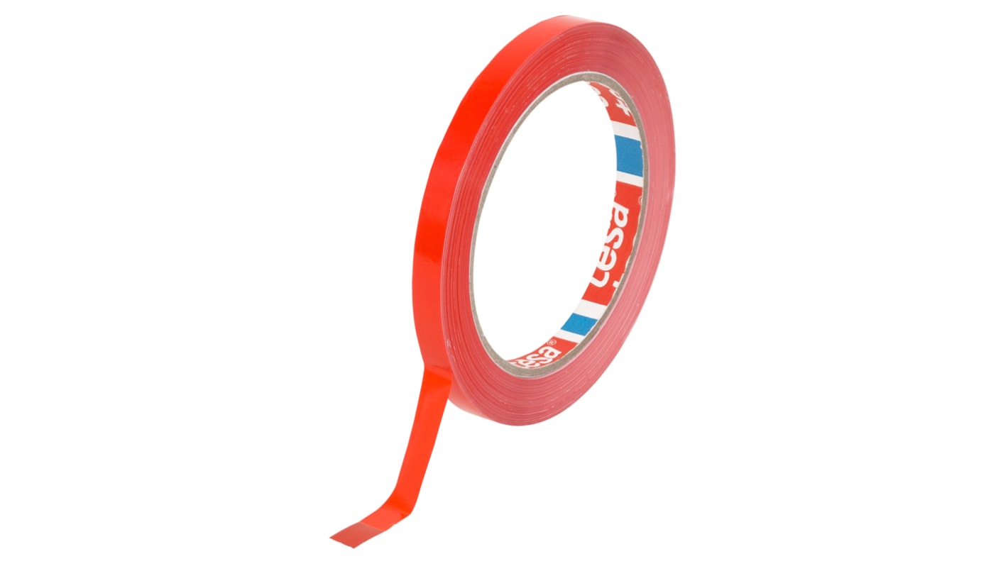 Tesa 4204 Red Packing Tape, 66m x 50mm