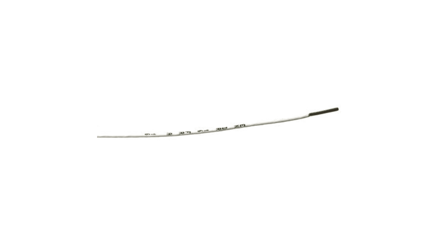 RS PRO 白色Airframe电线, 5.2mm², 100m长, 10AWG, 600 V 交流, 最高+260°C, PA绝缘
