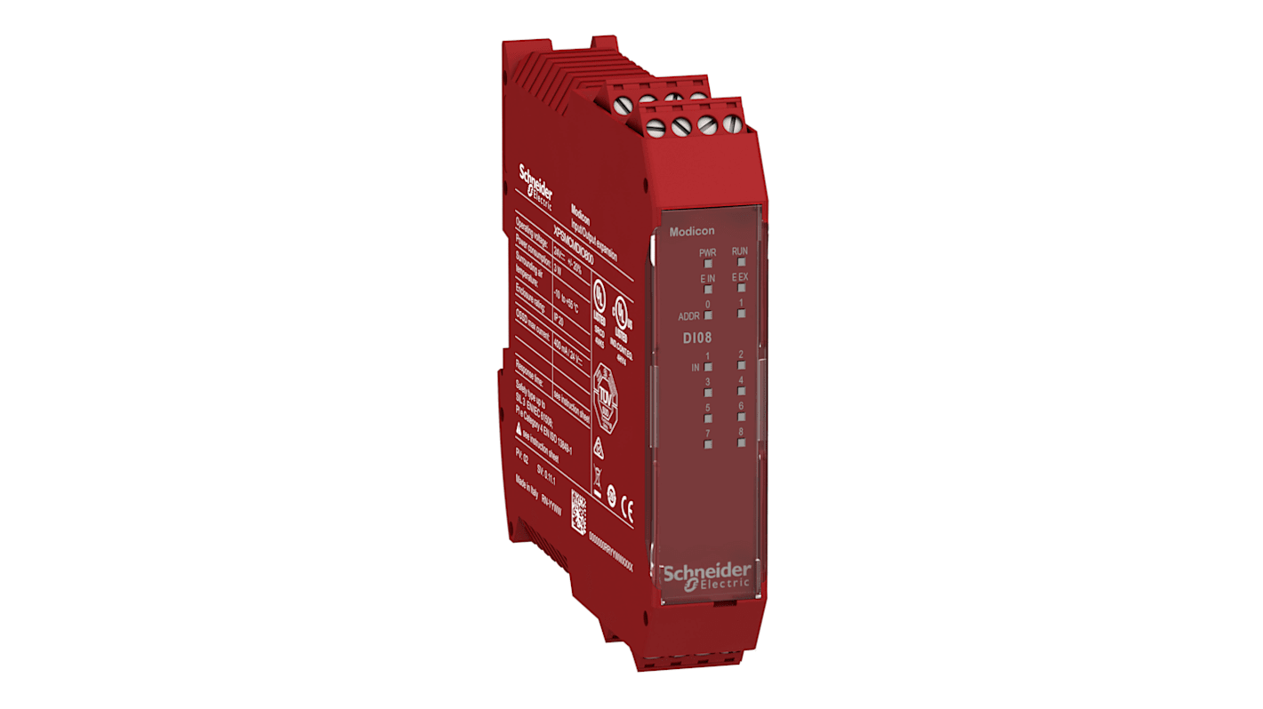 Modulo di ingresso Schneider Electric Preventa XPSMCM, 24 V c.c., 8 in, 4 out