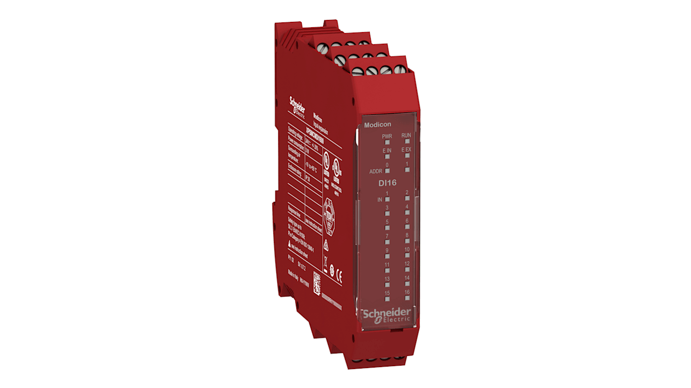 Schneider Electric Preventa XPSMCM Eingangsmodul, 24 V dc, 16 Eingänge / 4 Ausgänge / 3 W