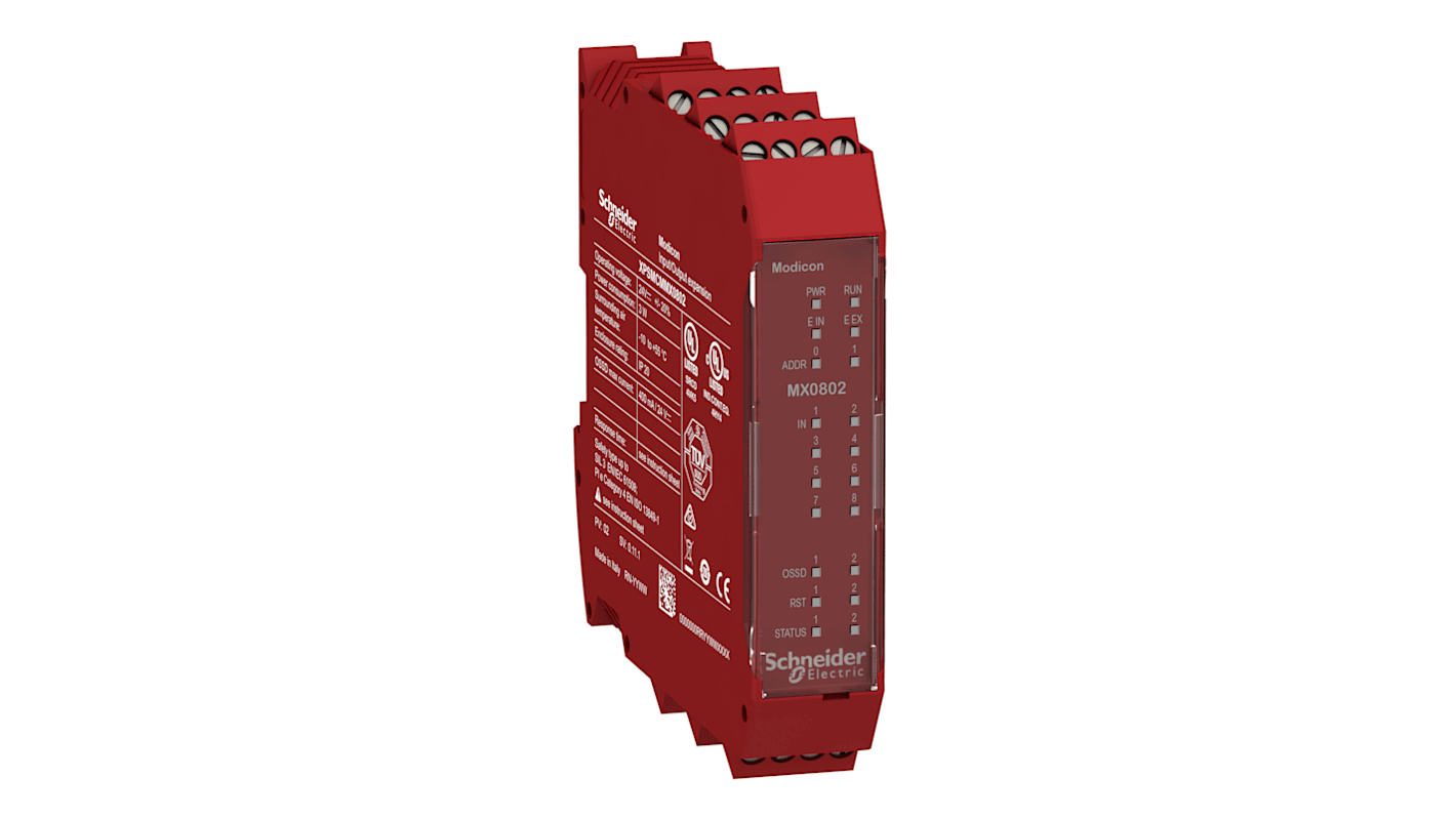 Schneider Electric XPSMCM Series Input/Output Module, 10 Inputs, 8 Outputs, 24 V dc