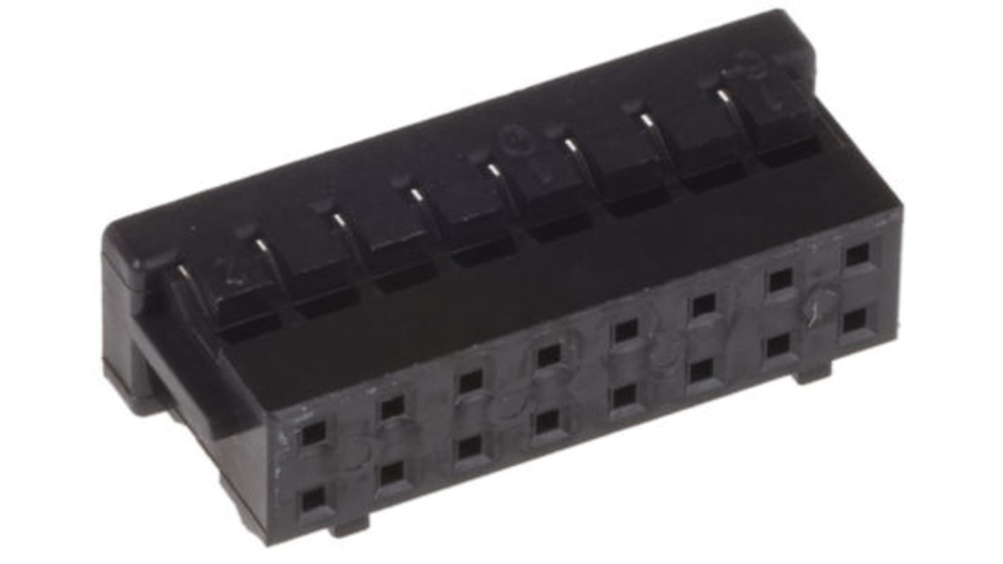 Hirose, DF11 Female Connector Housing, 2mm Pitch, 16 Way, 2 Row