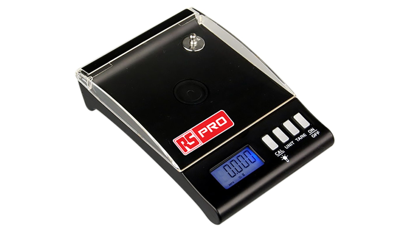 RS PRO Bench Weighing Scale, 20g Weight Capacity, With RS Calibration