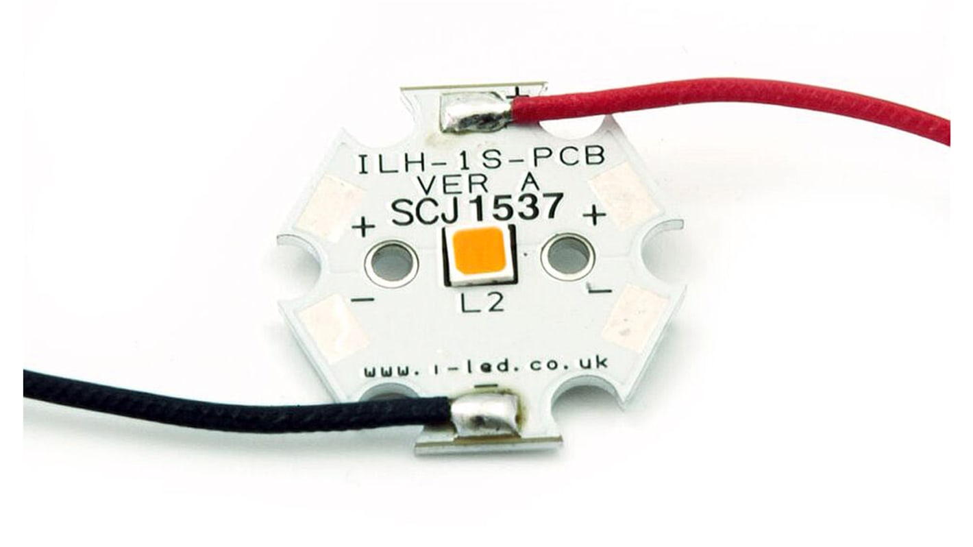 Intelligent LED Solutions LEDアレイ, アンバー, 45 lm, ILH-S501-AMER-SC211-WIR200.