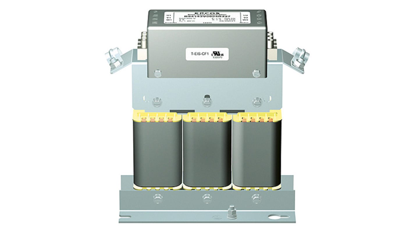 Filtro EMC EPCOS, 16A, 3 fasi, 520 V c.a., A telaio