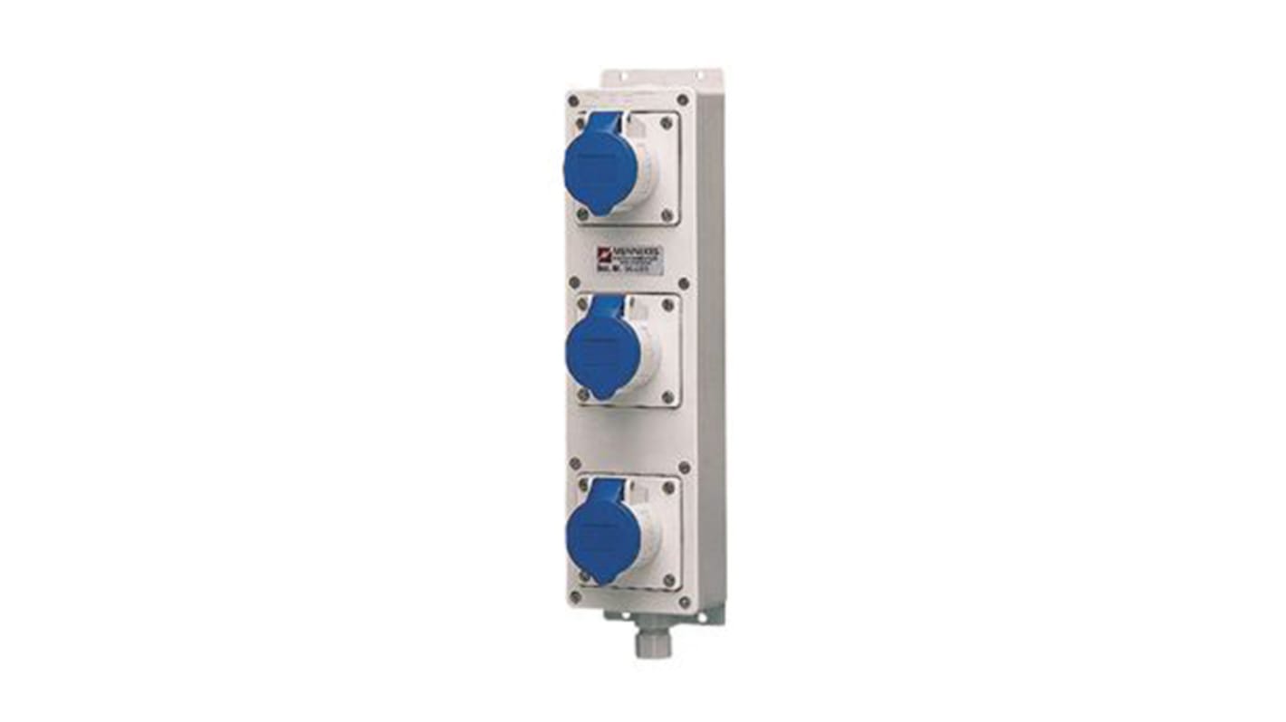 MENNEKES Blau, 230 V / 16A, Wandmontage IP44
