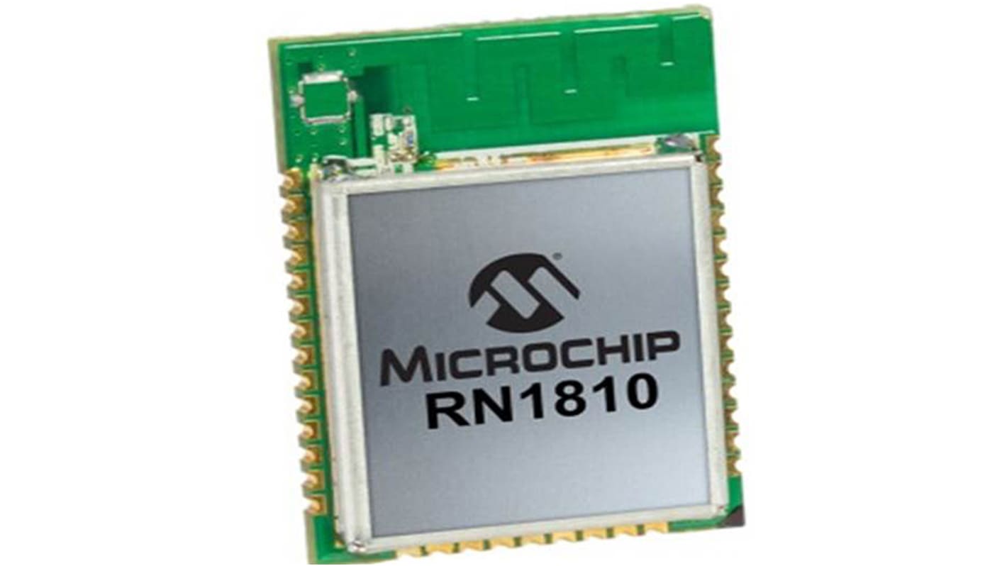 Microchip RN1810E-I/RM100 3.15 to 3.45V WiFi Module, 802.11b, 802.11g, 802.11n UART