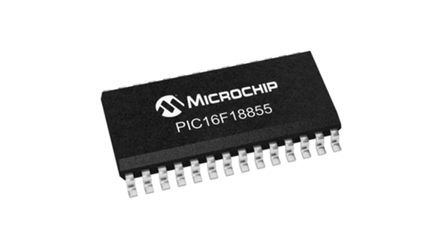 Microchip PIC16LF18855-I/SO, 8bit PIC Microcontroller, PIC16LF, 32MHz, 14 kB Flash, 28-Pin SOIC