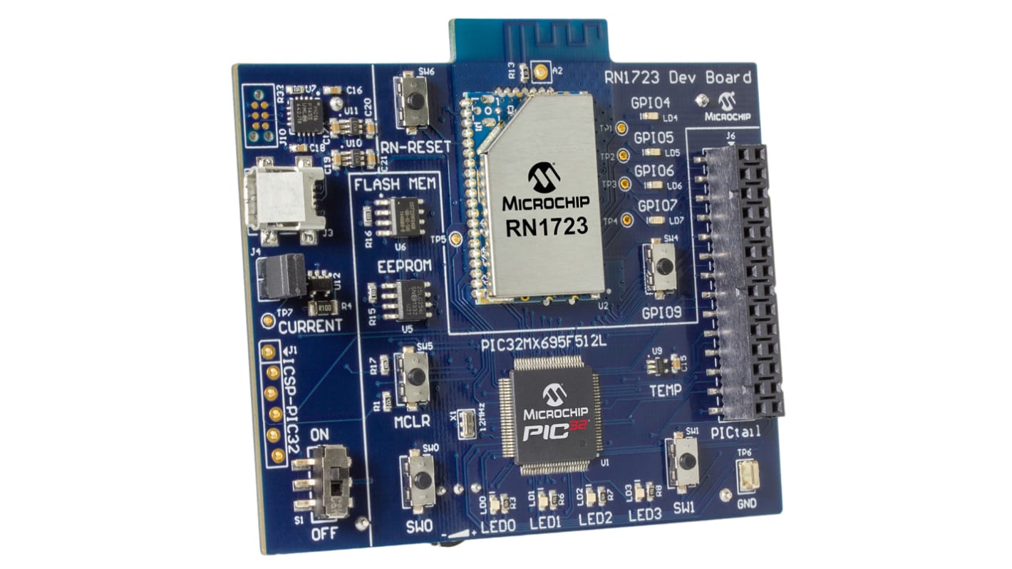 Microchip IoT Client RN1723 WiFi Development Kit 2.4GHz RN-1723-LPCM