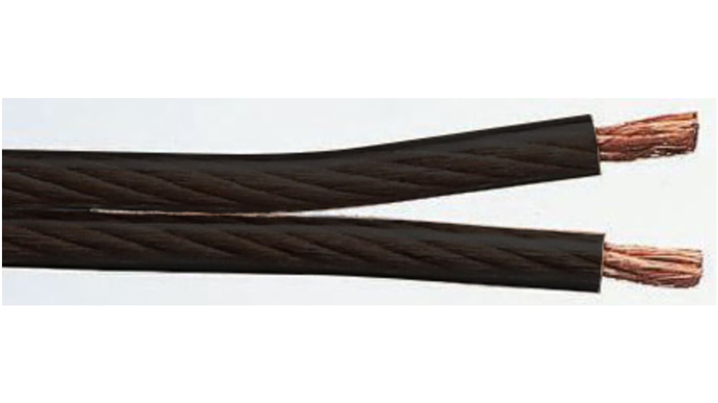 Bedea Audiokabel 2-leder, Sort, PVC kappe, PVC Isolation, 0,75 mm² CSA