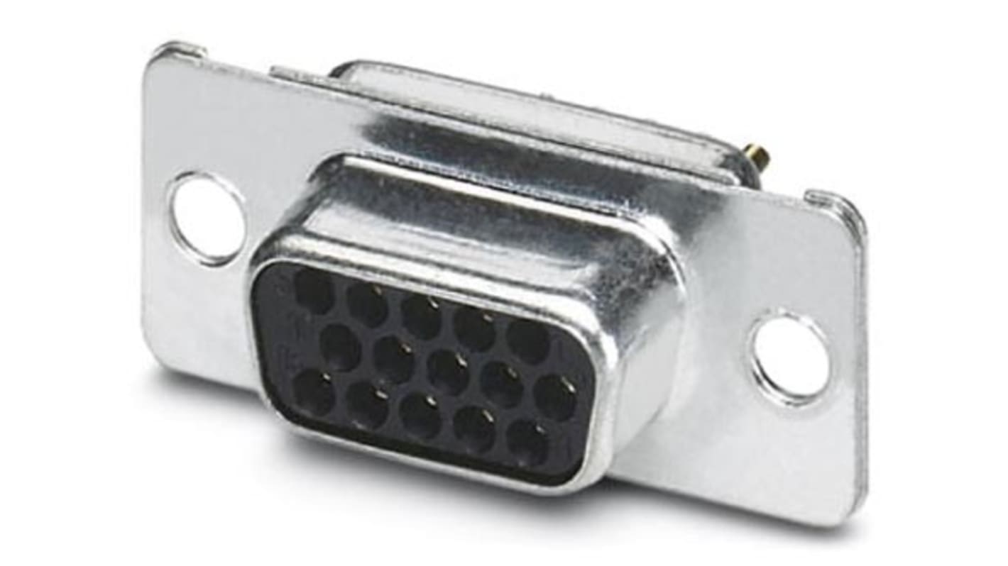 Conector D-sub Phoenix Contact, Serie VS-09-BU-DSUB-HD-EG, Recto D-Sub de alta densidad, Montaje en Panel Mount,