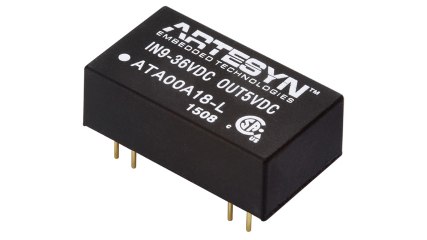 Artesyn Embedded Technologies ATA DC-DC Converter, 3.3V dc/ 600mA Output, 9 → 36 V dc Input, 3W, Surface Mount,