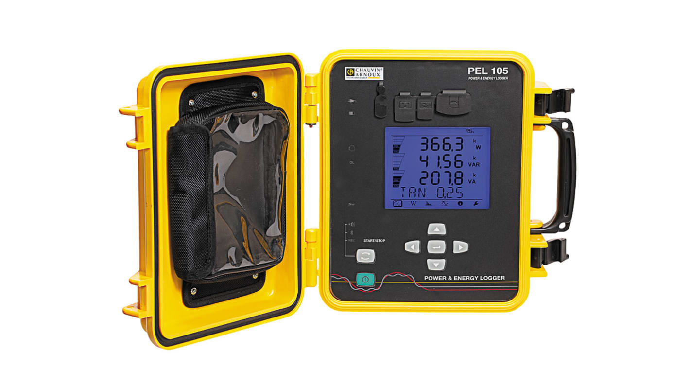 Chauvin Arnoux PEL 105 USB Data Logger Data Logger, Bluetooth, Ethernet, USB, Wi-Fi, 9 Input Channel(s)