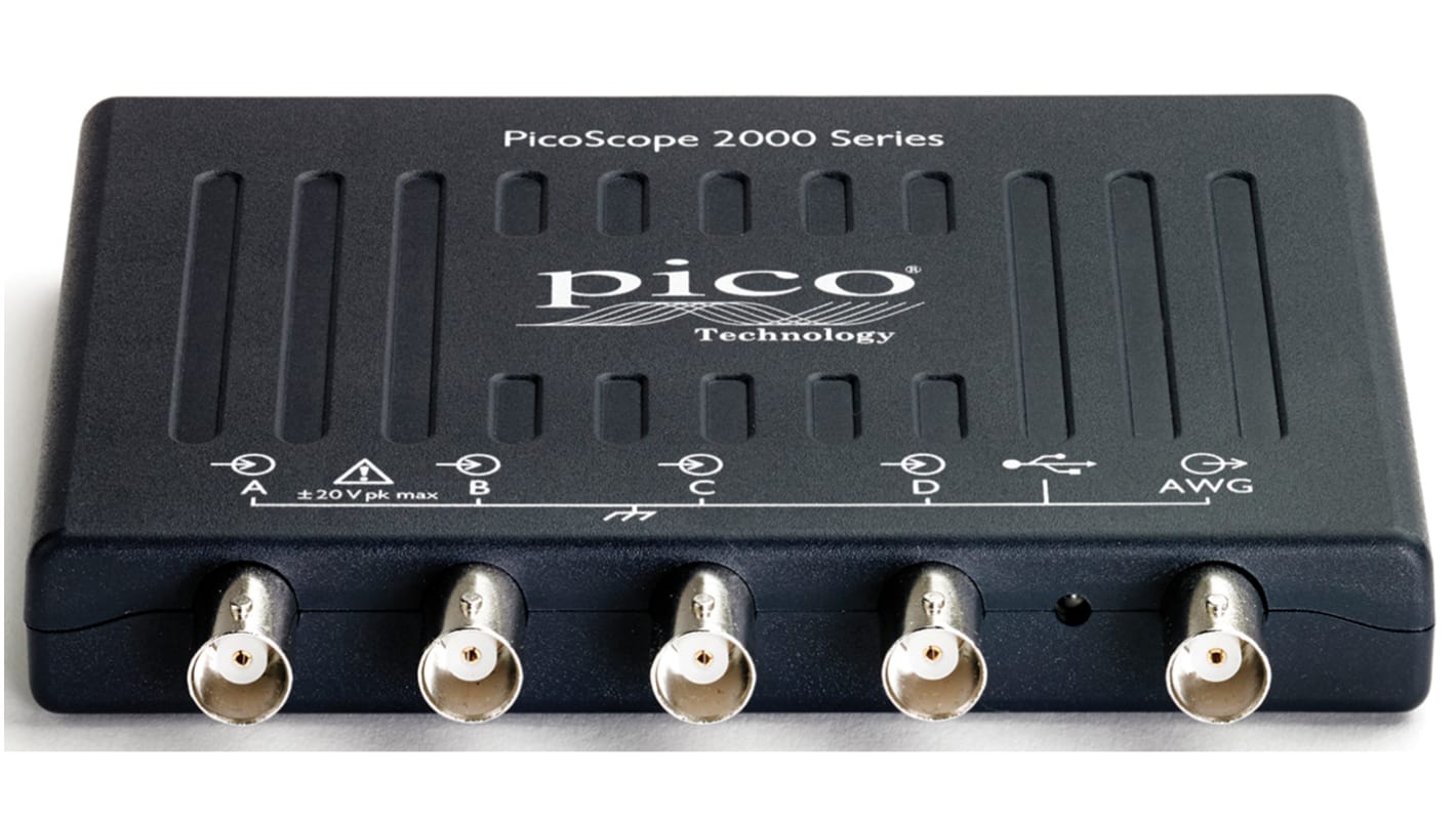 Pico Technology 2406B PicoScope 2000 Series, 50MHz PC Based Oscilloscope, 4 Analogue Channels - UKAS Calibrated