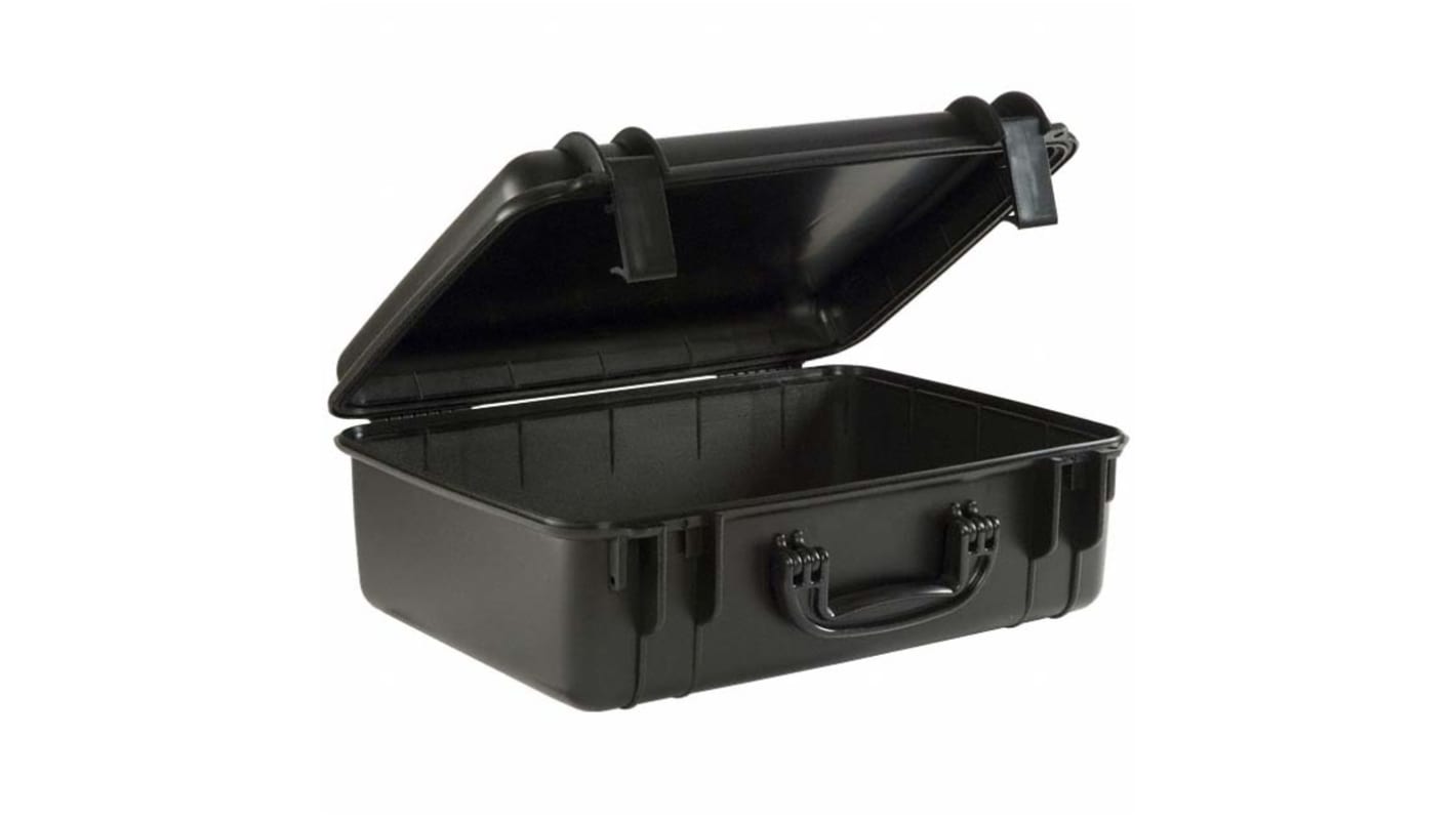 Serpac SE Polypropylen Transportkoffer Schwarz, Außenmaße 186 x 511 x 394mm / Innen 157 x 465 x 335mm