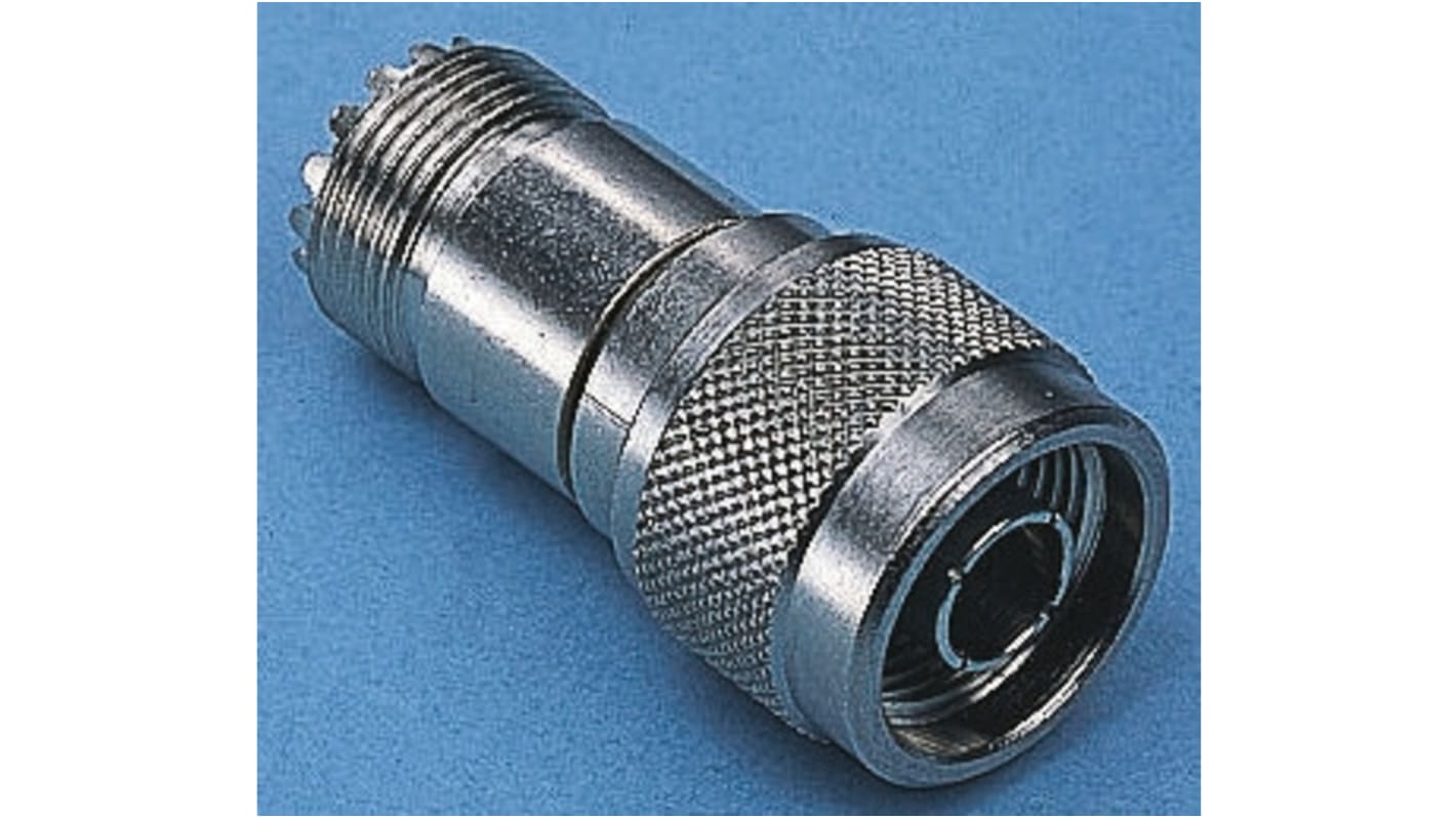 Telegartner Straight RF Adapter UHF Socket to N Plug