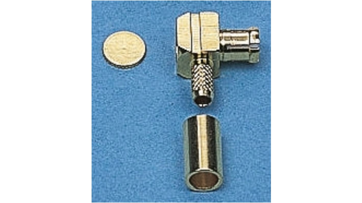 Connettore coassiale Angolo destro IMS, Maschio, 50Ω, Montaggio su cavo