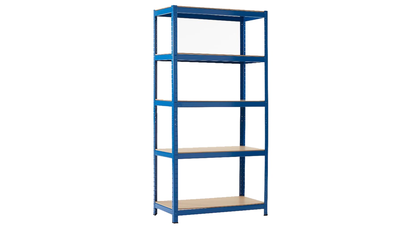 RS PRO Blue Storage Rack System Starter Bay, 1800mm, 900mm