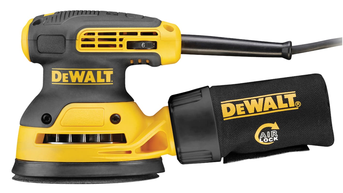 DeWALT DWE6423 - Schwingschleifer, 125mm Schleifplatte, 2.6mm Schwingkreis-Ø, Stecker: Typ G - UK 3-polig