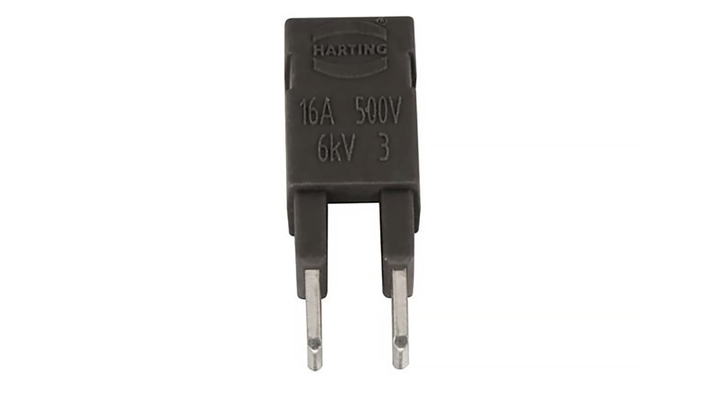 HARTING Plug In Jumper, Han ES Press Series 2 Way, For Use With Han E Series Connector, Han ES Series Connector, Han