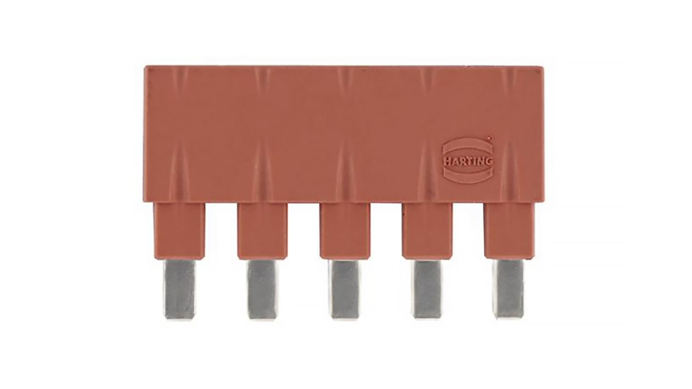 HARTING Plug In Jumper, Han ES Press Series 5 Way, For Use With Han E Series Connector, Han ES Series Connector, Han