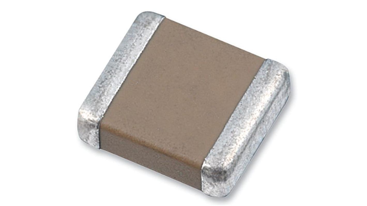 Murata 22pF Multilayer Ceramic Capacitor MLCC, 50V dc V, ±5% , SMD