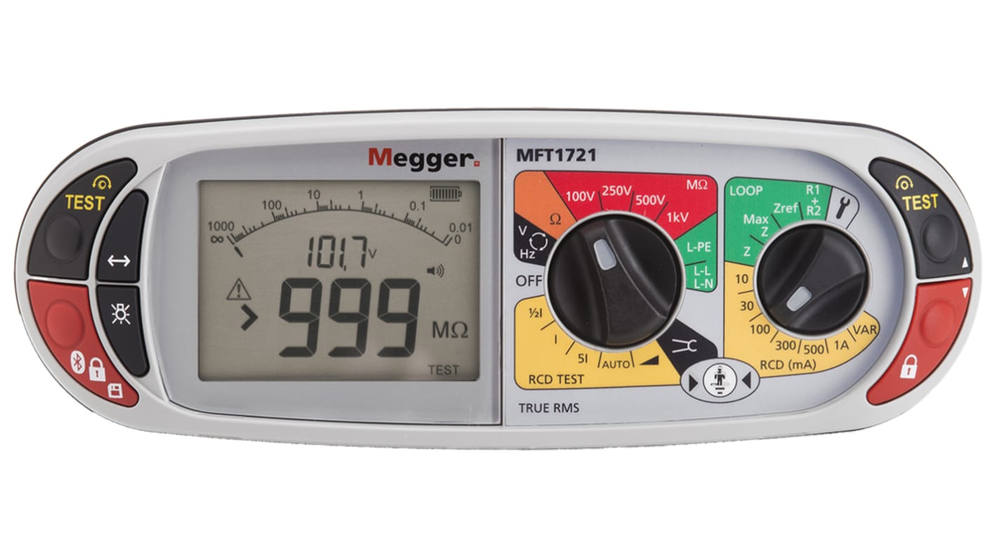 Megger MFT1721 Multifunction Tester, 100V , Earth Resistance Measurement With Wireless