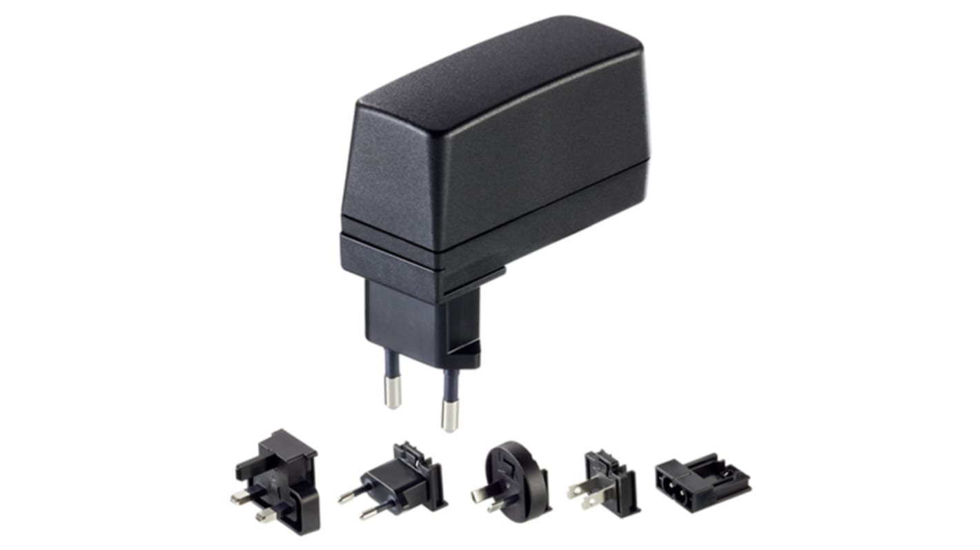 Adaptateur AC/DC 6V c.c., 2A, 12W, Interchangeable