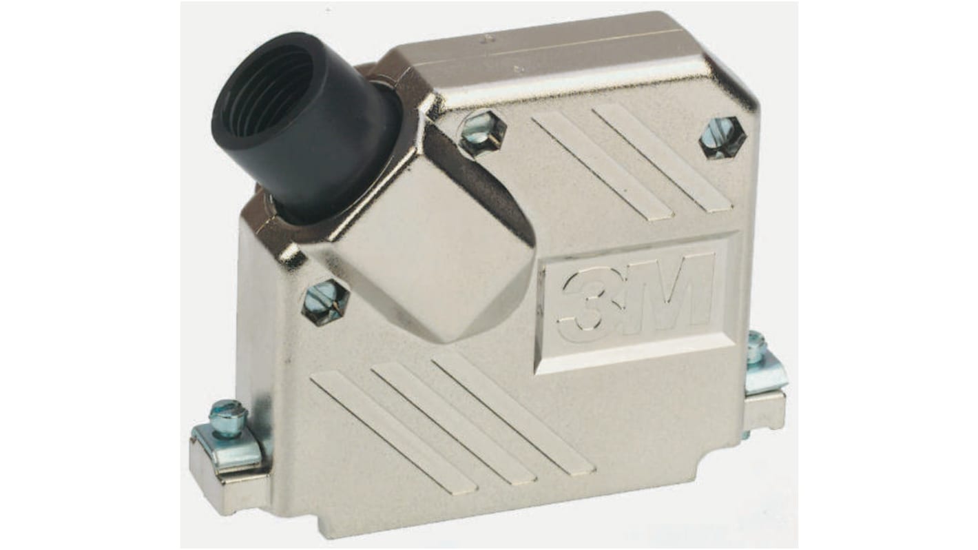 3M 3357 Series ABS Angled D Sub Backshell, 37 Way