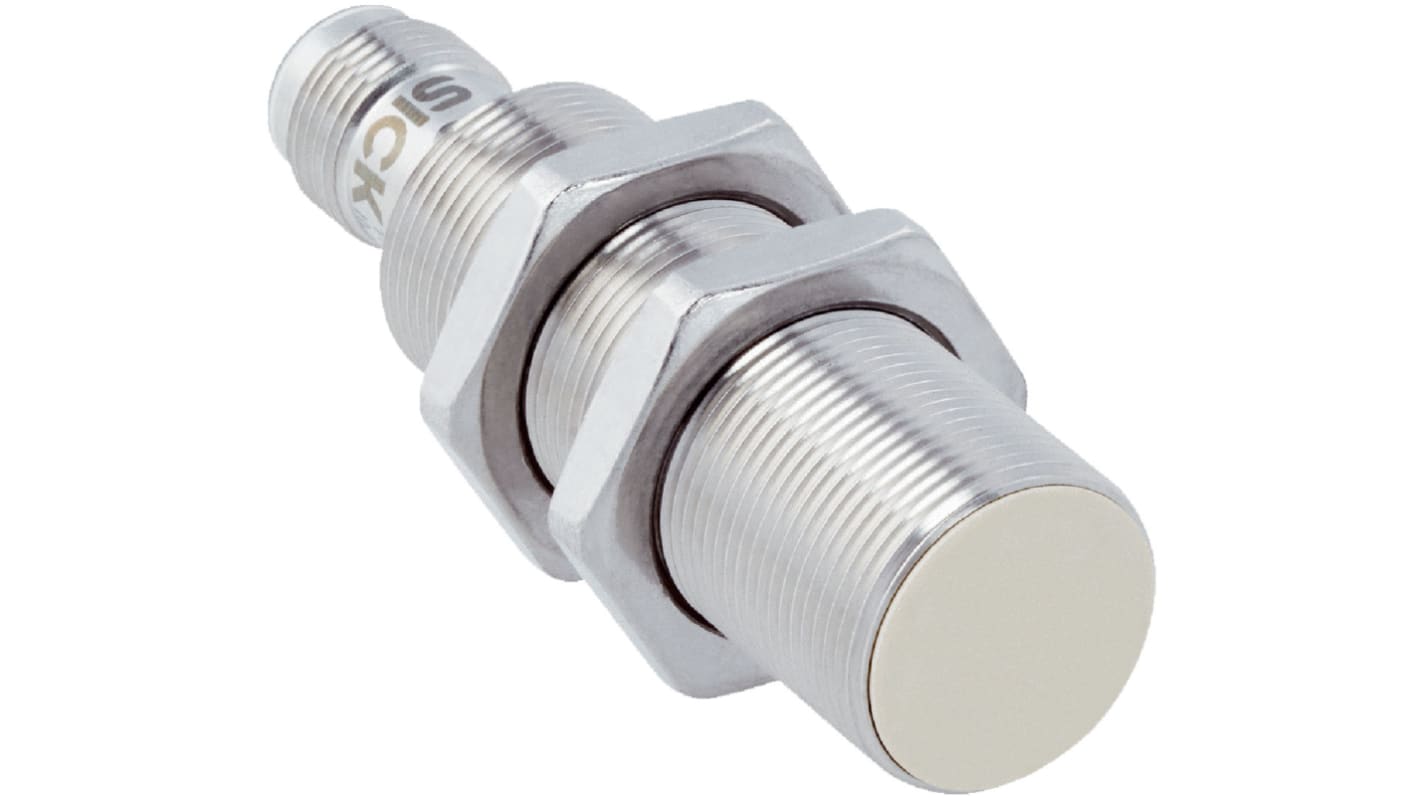 Sick Inductive Barrel Proximity Sensor, M18, 8 mm Detection, PNP NO+NC, 10 → 30 V dc