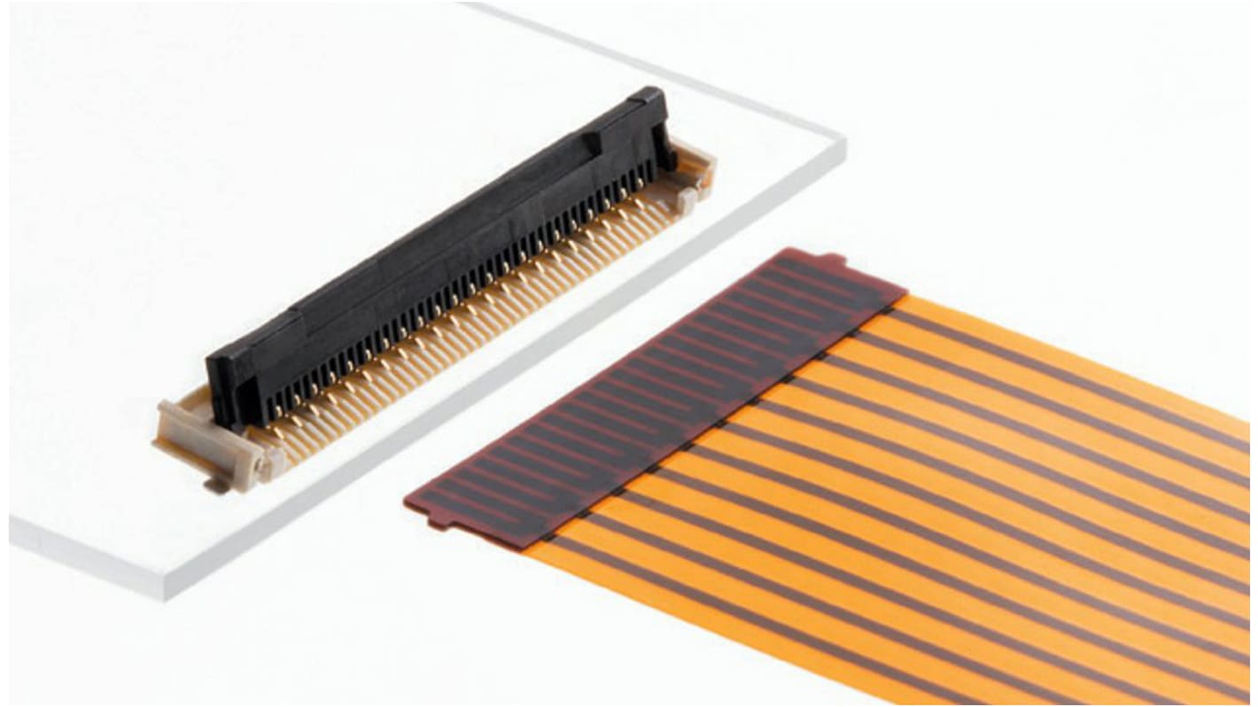 Molex FPC连接器, 公插, 17p, 1mm间距, 单排, SMT安装, 直角, 500mA, 50 V 交流/直流, Easy-On系列