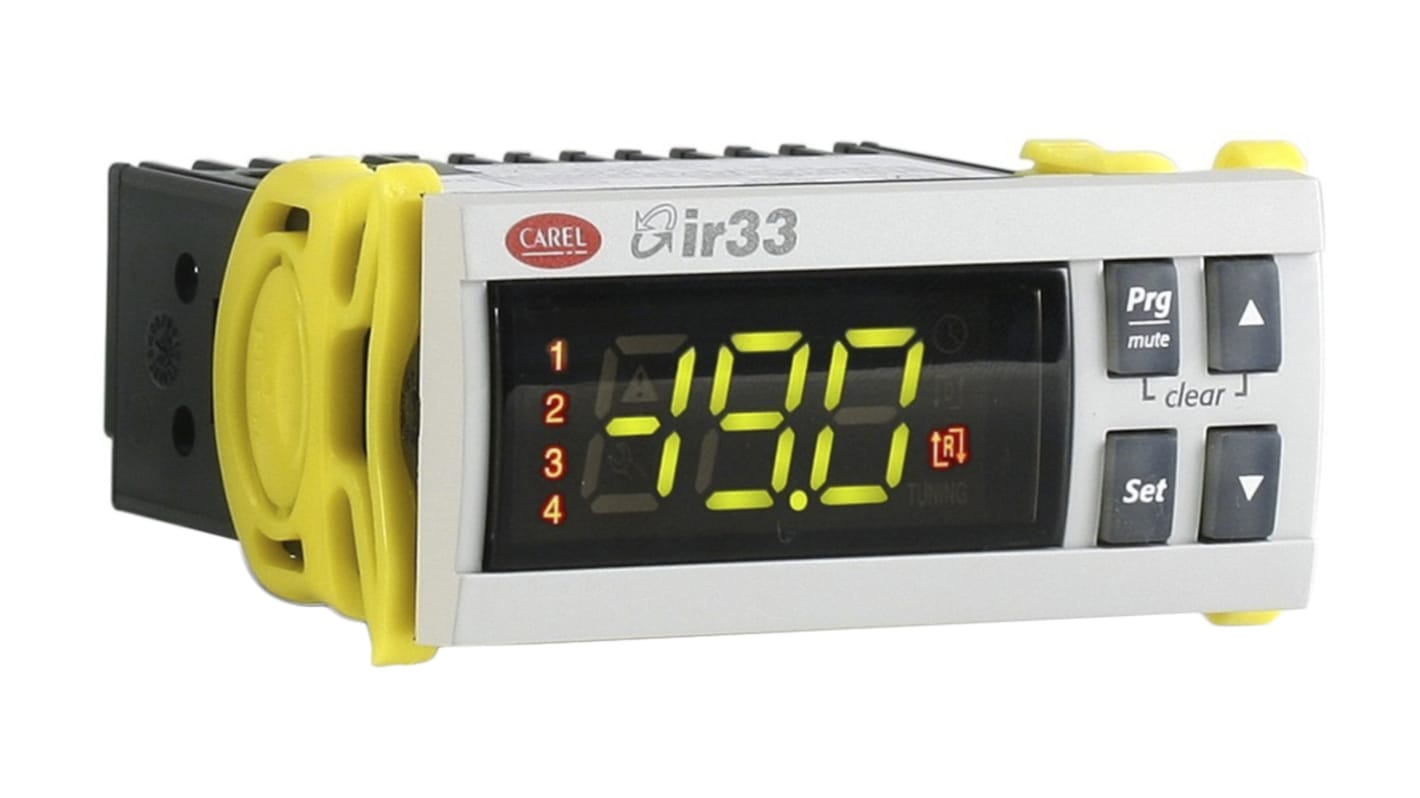 Rs-Online Termoregolatori PID Carel IR33 12 → 24 V c.a. 12 → 30 V c.c. 76.2 x 34.2mm 4 uscite Analogico relè