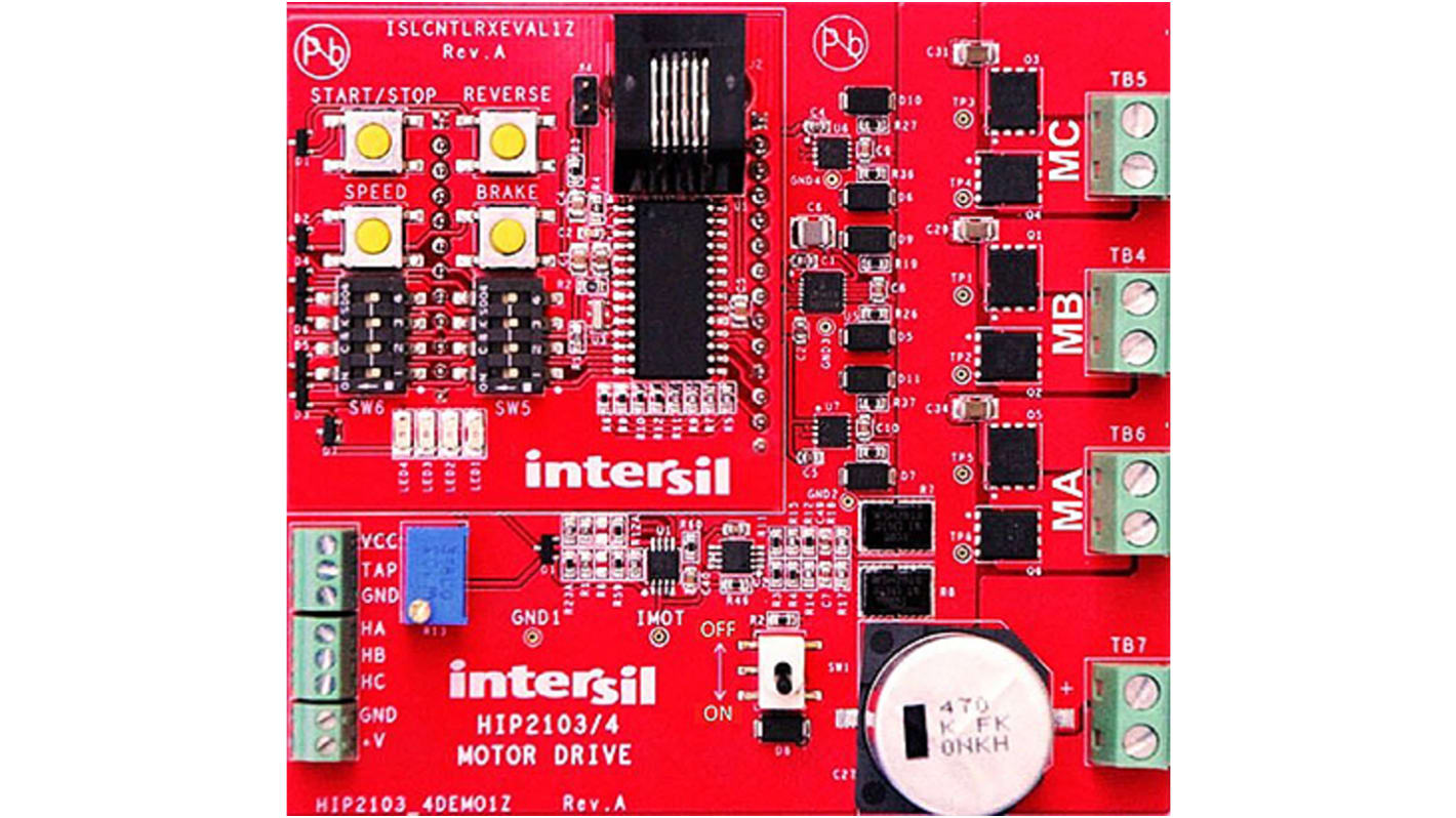 Renesas Electronics ドーターカード, 評価ボード, ハーフブリッジドライバ, HIP2103DBEVAL1Z
