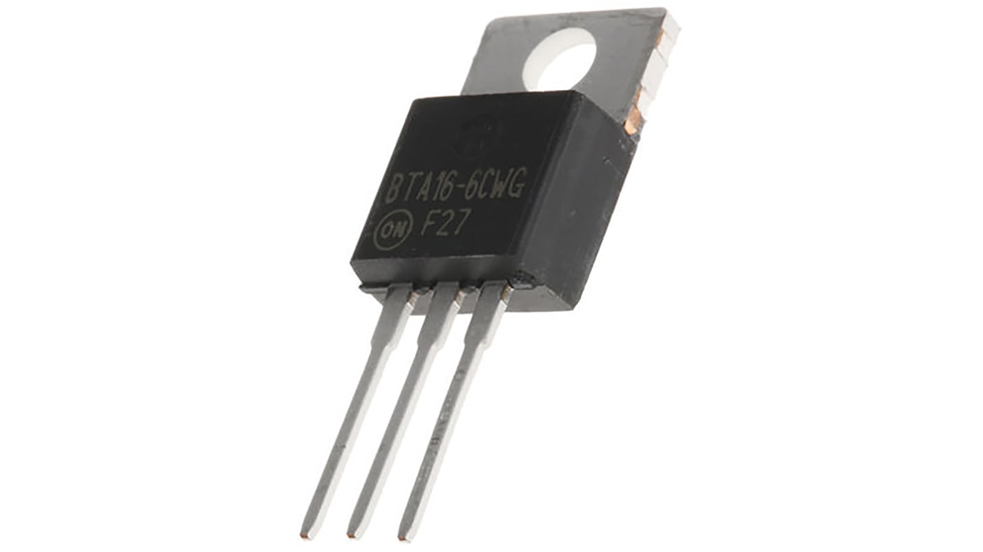 TRIAC, 600V, 16A, A-220, 35mA, 3 broches