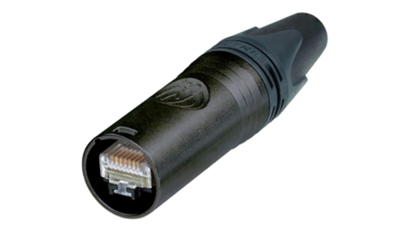 Neutrik etherCON Series Male RJ45 Connector, Cable Mount, Cat6a Straight 8 -Way