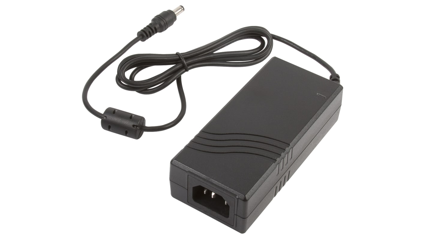 XP Power 40W电源适配器, 15V 直流 2.67A输出, 直流插头接口, 欧式插头，英式，美式插头, VEC40系列
